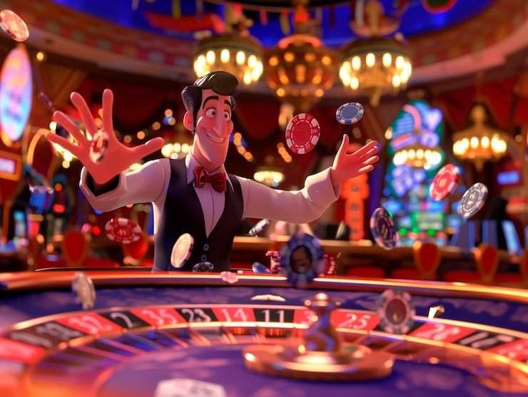 Ilustrasi hiburan sports dan casino digital di uji4d yang diakses melalui perangkat mobile